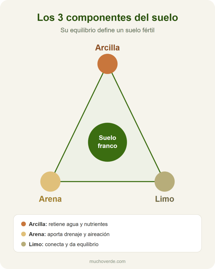 Los 3 componentes del suelo