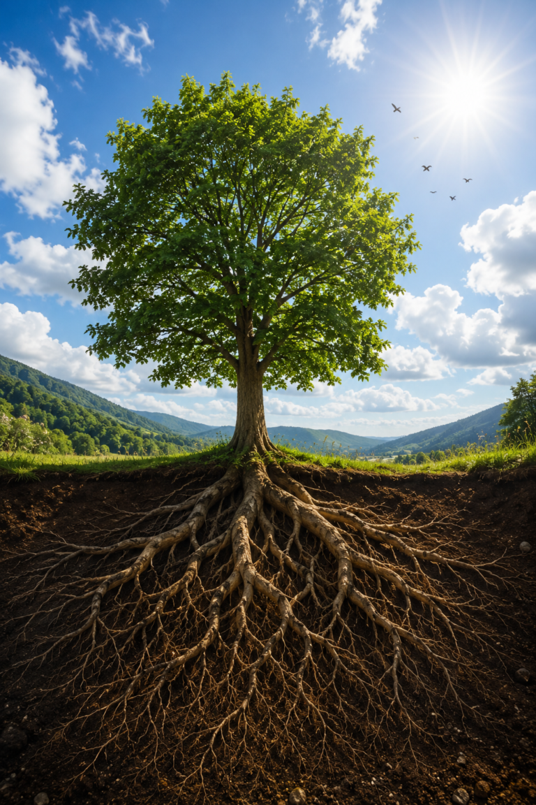 Arbol transformando co2